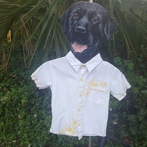 Boy's button down short sleeved shirt